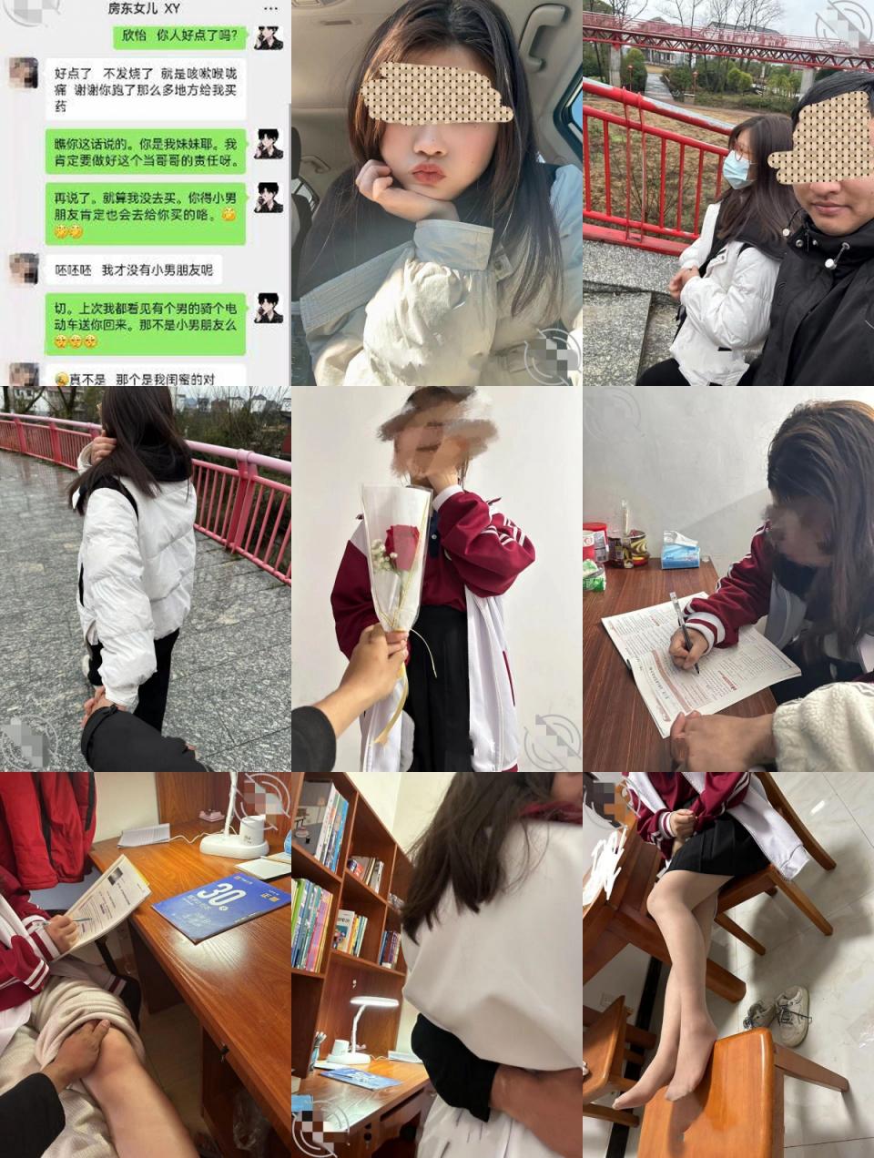 从牵手到发生关系一步步勾引房东19岁女儿【欣怡】小可爱还在上学，从懵懂调教成小母狗肏喷水打野战