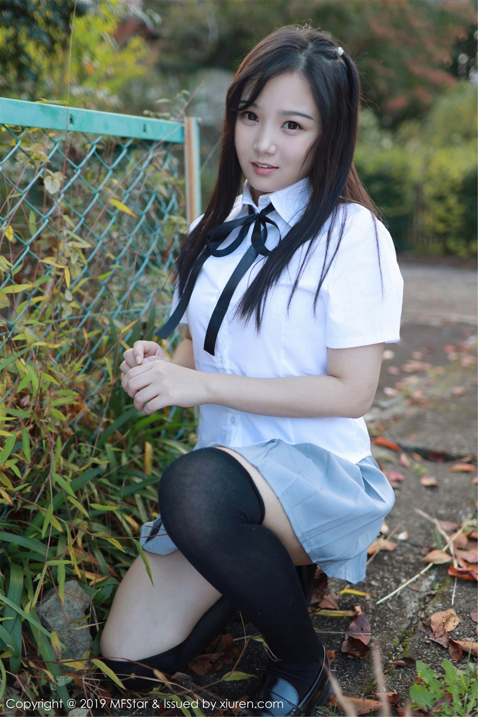 清纯美女徐微微miar户外学生JK制服清爽迷人