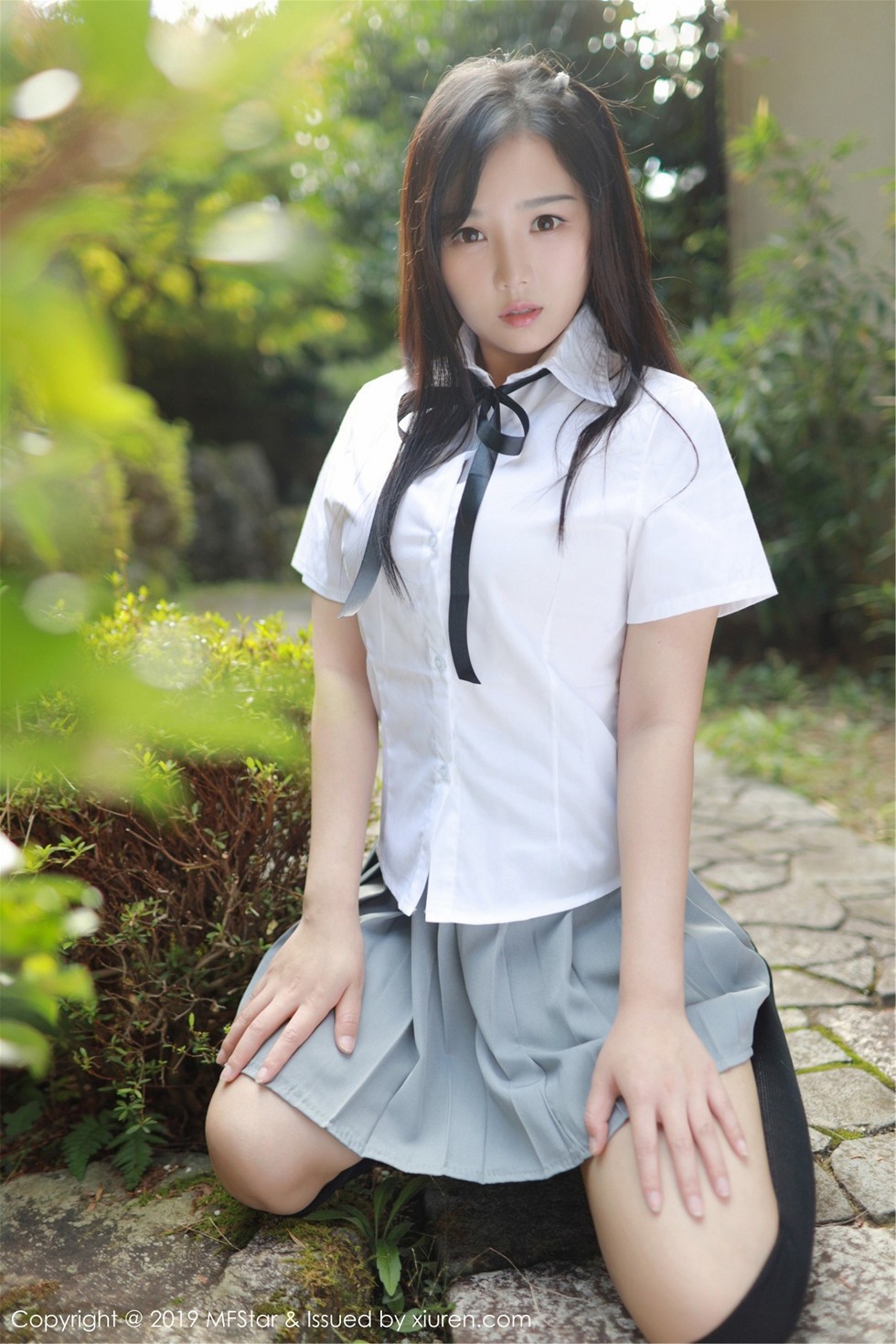 清纯美女徐微微miar户外学生JK制服清爽迷人