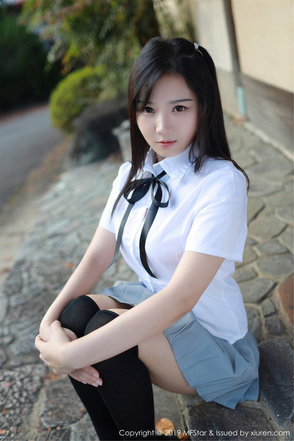 清纯美女徐微微miar户外学生JK制服清爽迷人