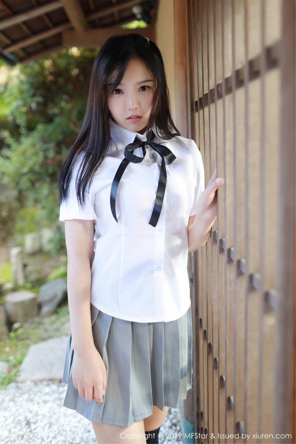 清纯美女徐微微miar户外学生JK制服清爽迷人